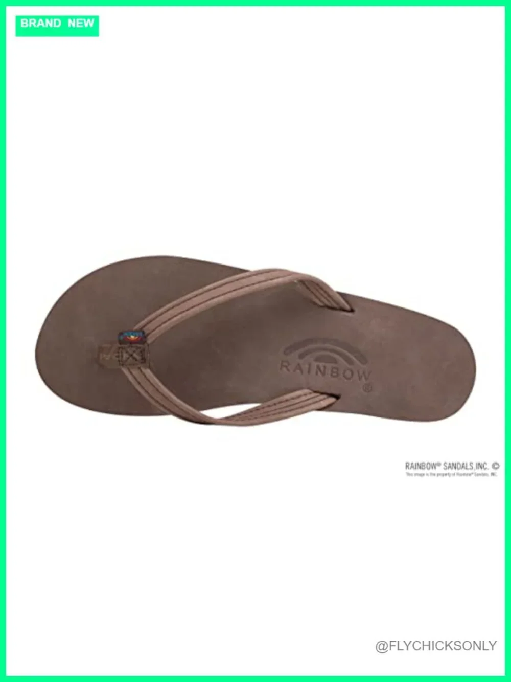 Women's Single Layer Leather Sandal Narrow Strap Flip Flop